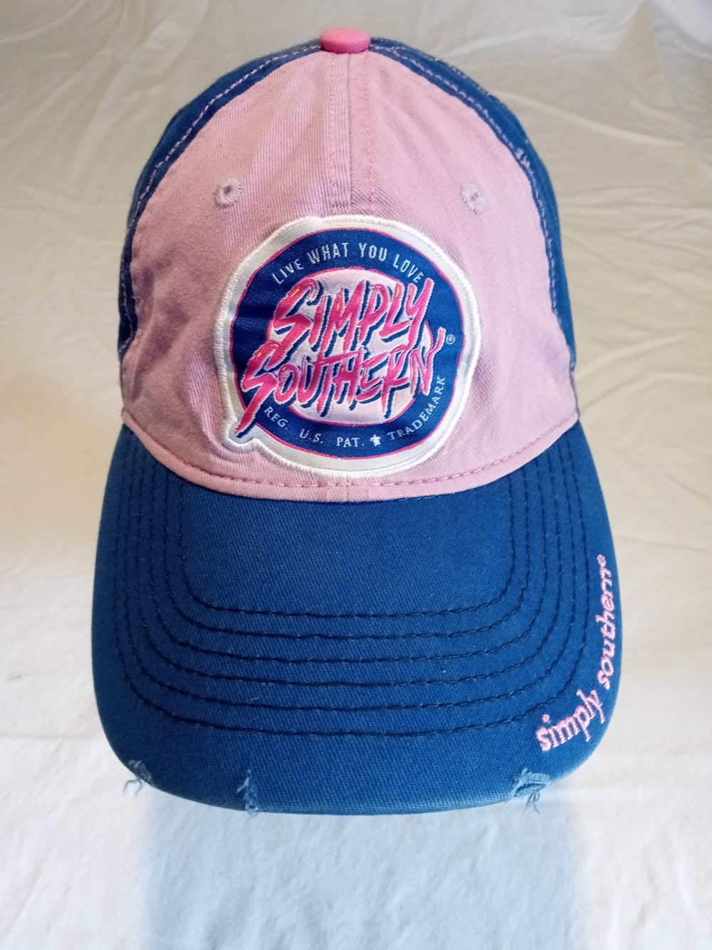 Simply Southern Pink and Blue Logo Cap